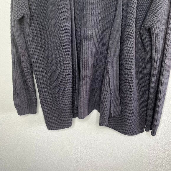Peyton Jensen Evereve Gray chunky Knit Cardigan Sweater size Large - Picture 6 of 10